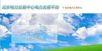 北京电力交易中心电力交易平台