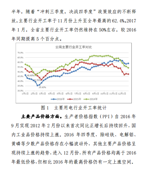 昆明电力交易中心发布2017年1月云南电力交易月报
