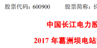 长江电力:2017年葛洲坝电站购售电合同公