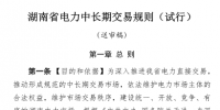 湖南电力中长期交易规则送审稿:恶意串通操纵市场行为 可随时中止电力市场