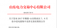 2000000兆瓦时!山东开展锡盟-山东特高压7、8月份少量送电量集中竞价交易结果公布