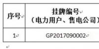 贵州关于2017年11月挂牌交易(电力用户、售电公司挂牌)成交情况的公告:成交电量16万千瓦时