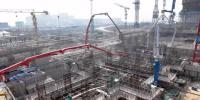  防城港3号机组常规岛汽机基座筏基混凝土顺利浇筑完成