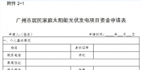 广州2018年（第一批）太阳能光伏发电项目补贴资金申报工作启动