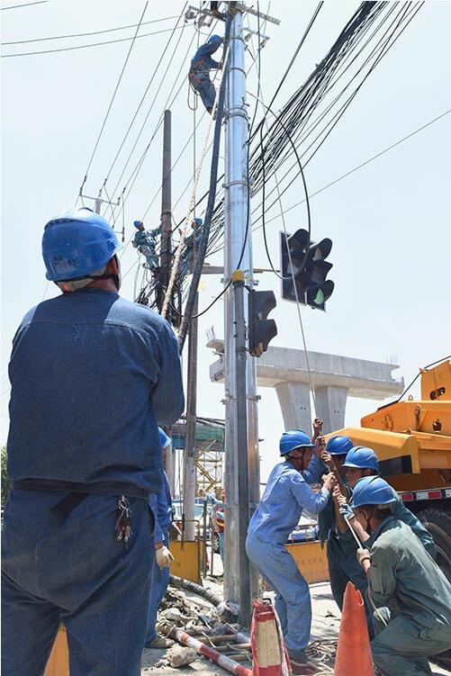 国网上海市南供电公司：高温天加紧实施市重大工程电力配套工程