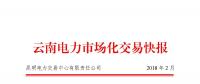 云南2月电力市场化交易快报：省内合计成交电量549536万千瓦时