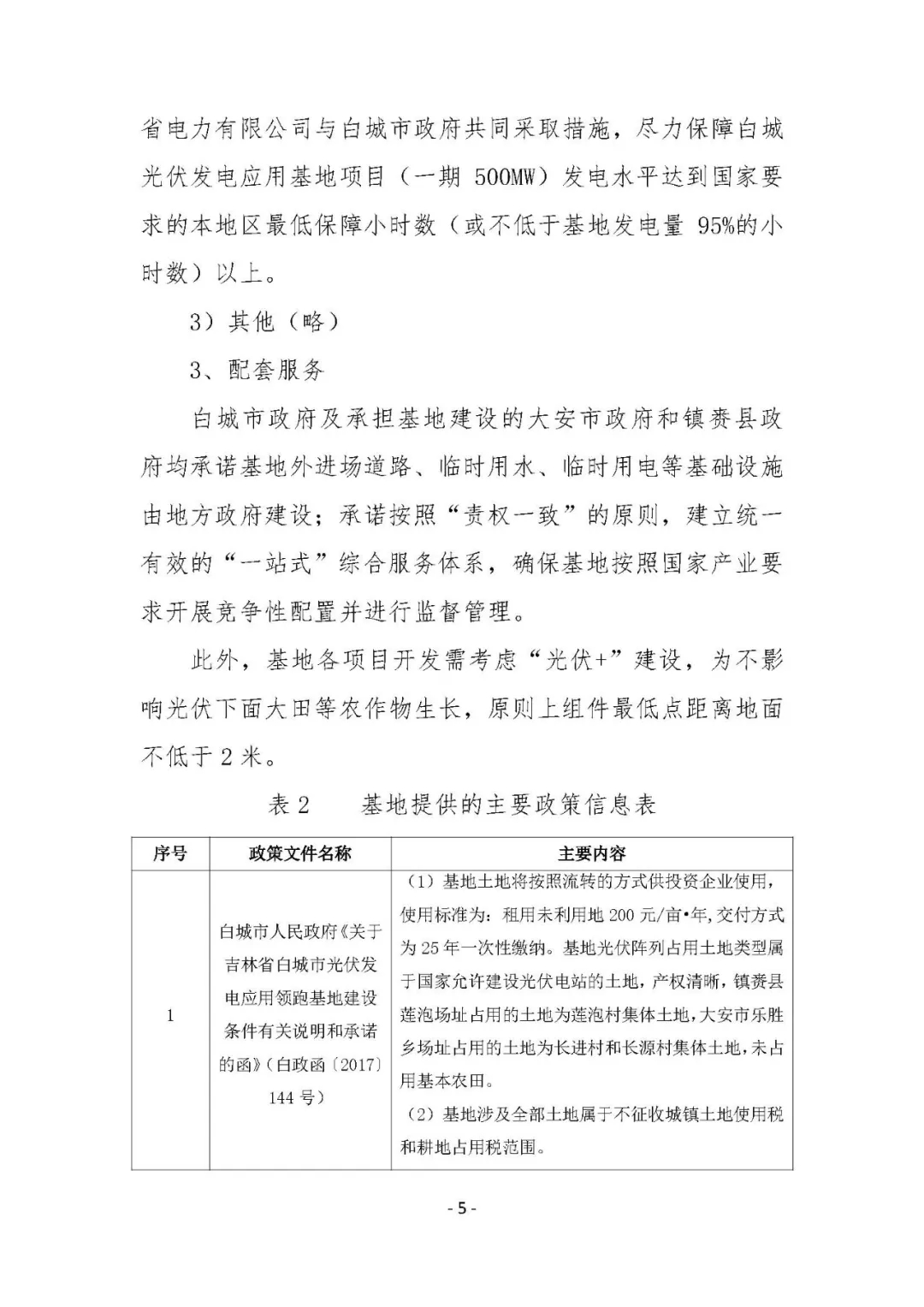 总计0.5GW 第三批首个光伏领跑者基地白城优选方案公布