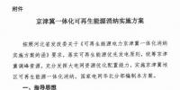 京津冀一体化可再生能源消纳实施方案