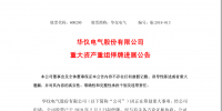 华仪电气重大资产重组停牌!是蜕变还是?
