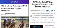 聚焦|GE“可能计划出售工业燃气内燃机”的背后:工业大拿齐“瘦身”!