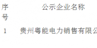 2018年2月纳入贵州省电力市场主体目录售电公司名单