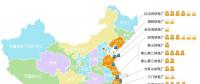 中国大陆运营和在建核电分布图、大数据（截至20180224）