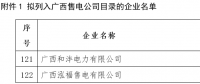 广西新公示2家售电公司