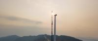 贵州达棒山风电项目工程开始吊装风机