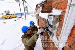 金湖供电：雪中排障