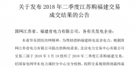 4月江苏购福建交易成交8.757亿千瓦时 1家核电5家火电企业中标