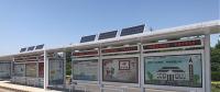 涟水城区建成76座太阳能公交站亭