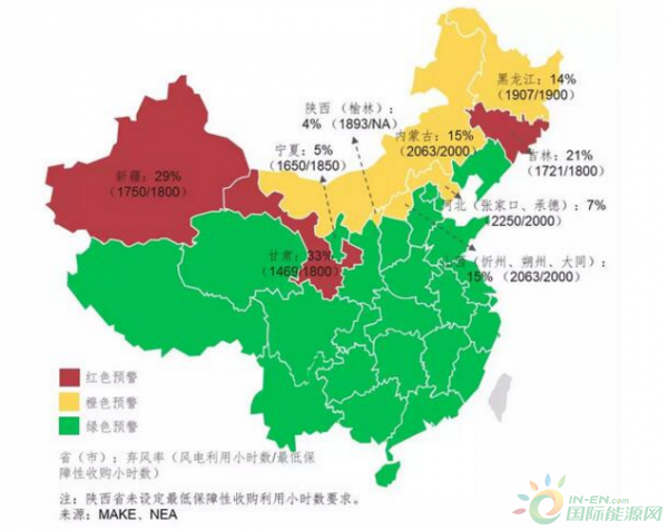 中国三省区解禁风电红色预警 新增风电项目建设或将加快