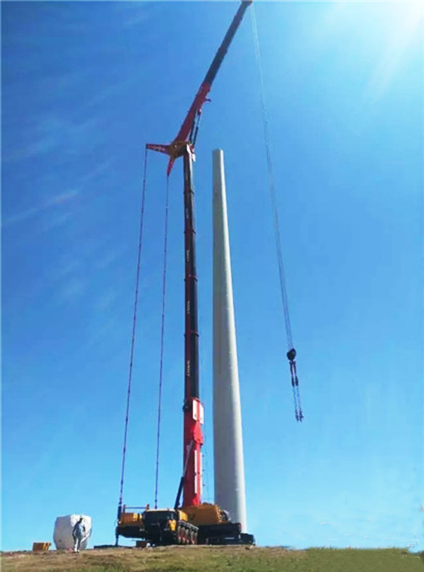 三一研制全球首款风电专用起重机 填补行业空白