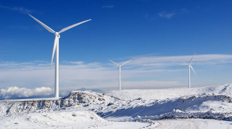 雪季无人机高空清洁风力发电机
