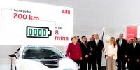 号称全球最快电动汽车充电器：8分钟增加200公里