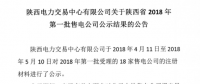 陕西省2018年第一批售电公司通过公示