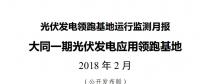 大同一期光伏发电领跑基地运行监测月报发布 各大企业表现如何？