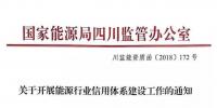 四川能源监管办正式发文《关于开展<font color=