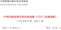 中电联公布沿海电煤采购指数CECI第27期：5500大卡电煤成交价或突破700元/吨