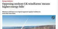 英国反对陆上风电场意味着更高的“<font color=