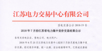 江蘇2018年7月省電力集中競(jìng)價(jià)交易:成交電量30.09億千瓦時(shí)