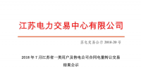 江蘇2018年7月省一類用戶及<font color=