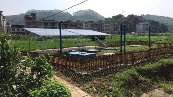 湖南郴州6个村的太阳能污水处理站正式运行