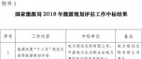 国家能源局2018年能源规划评估和研究课题公开招标中标公告