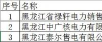 黑龙江新增3家新注册和北京推送的10家售电公司