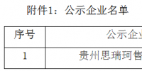 貴州公示1家新注冊(cè)的<font color=