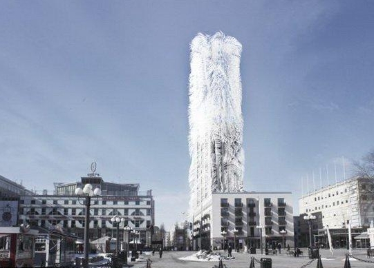 瑞典新型环保建筑可作风力发电站和城市景观