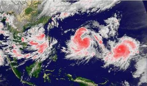 多个预警齐发 三台风海上共舞 强降雨将覆盖我国六大流域