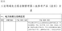 工业领域电力需求侧管理第二批参考产品(技术)目录公示:含电力需求侧管理等16项产品技术
