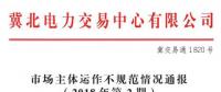 冀北电力市场主体运作不规范情况通报（2018年第2期）：21家售电公司未按要求补充完善注册信息