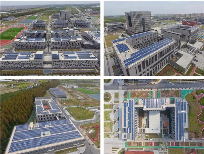 这就是在2018年9月正式启用、被国家发改委、国家能源局列为“新能源微电网示范项目”的上海电力学院临港新校区，设计理念是“绿色之城、时代学府”，建设目标是智能、低碳、节能、环保的绿色校园。