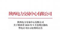 陕西电力交易中心有限公司关于陕西省2018年9月受理注册的售电公司公示结果的公告