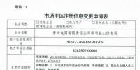 贵州公示2家售电公司、3家电力用户及1家电网企业的注册信息变更申请