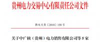 关于中广核（贵州）电力销售有限公司等5家市场主体注册信息变更公示的通知