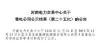 河南电力交易中心发布了《关于售电公司公示结果(第二十五批)的公告》