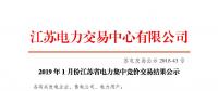 售电锦鲤！江苏2019年1月集中竞价价差1毛/千瓦时！