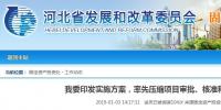 河北省发布通知要率先压缩项目审批、核准和备案时间
