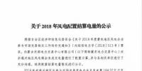 蒙东电力交易中心近日发布关于2018年风电配置结算电量的公示