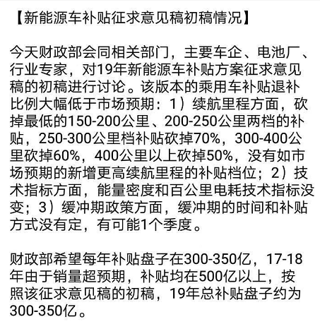 该信谁？2019年新能源汽车补贴版本满天飞 到底哪个靠谱？