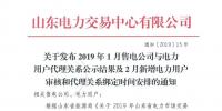 关于发布1月售电公司与电力用户代理关系公示结果及2月新增电力用户审核和代理关系绑定时间安排的通知